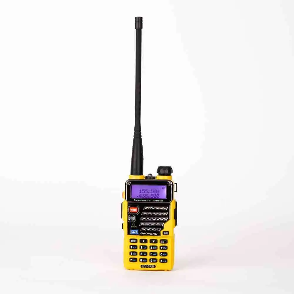 

BAOFENG YELLOW UV-5RB 5R PLUS New Version 136-174/400-520MHZ Dual Band Radio