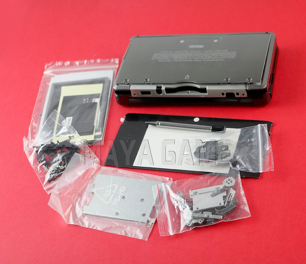 10set Full Complete Housing Shell case with screen lens for 3DS Case