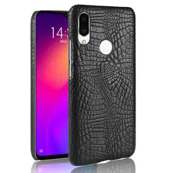 Для Meizu Meilan примечание 9 Крокодил Pattern Жесткий ПК и кожа назад футляр, складной чехол для Meizu Meilan примечание 9 Fundas случае