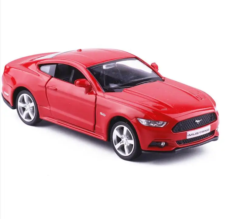 1:36 alloy pull back car models high simulation Ford Mustang 2015GT toystoy vehicleseducational toy