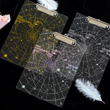 Творческий звездное небо А4 буфер акриловая папка для файлов блокноты школьные канцелярские принадлежности