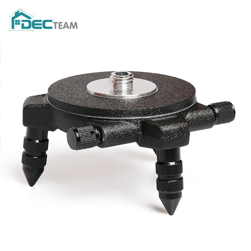 

Bracket/Base Adjustment Rotation Tripod Bracket/Base with 5/8 Female for the tripods and Male Standard Thread for Laser Level
