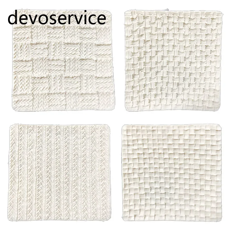 

2018 Sweater Pattern Knit Texture Silicone Cake Mold Doll Cupcake Modeling Decoration Tools DIY Baking Candy Mold Kitchen Tools
