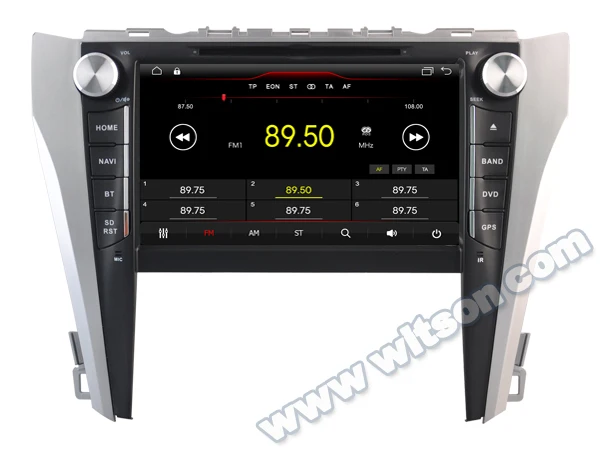 Best WITSON Android 9.1 CAR RADIO DVD For TOYOYA CAMRY 2015 CAR DVD GPS NAVIGATION MIRROR LINK/ 4G/DVR/DAB/OBD/TPMS SUPPORT 10