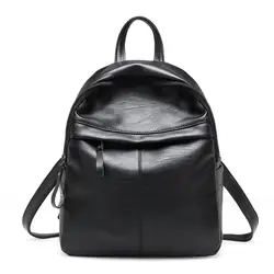 Шопинг путешествия Женская мода кожа обычная школьная сумка путешествия рюкзак сумка mochilas