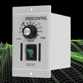 

AC 220V Electronic Tool Motor Speed Controller Rotary Knob Voltage Regulator Controller DC Motor Variable Control DC0-90V
