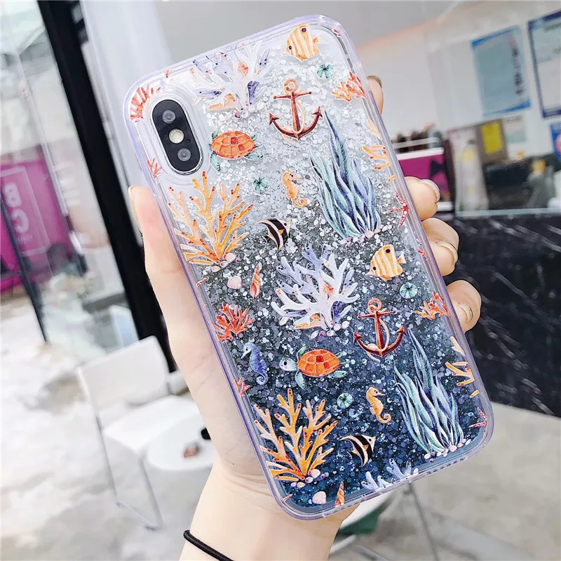 Чехол для телефона Vivo V9 V7 Plus Y85 Y79 Y75 Y71 Y67 Y66 с принтом моряка дельфина