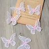 1 шт. светильник, розовый цвет, двойные слои, Бабочка, патч, кукла, одежда, свадебные материалы для украшения ► Фото 1/5