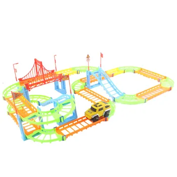

2018 Hot Sale Puzzle Boy Toy Assembly Variant Rail Car Multilayer Electric Child Track Toy Car Speed Toy Gifts