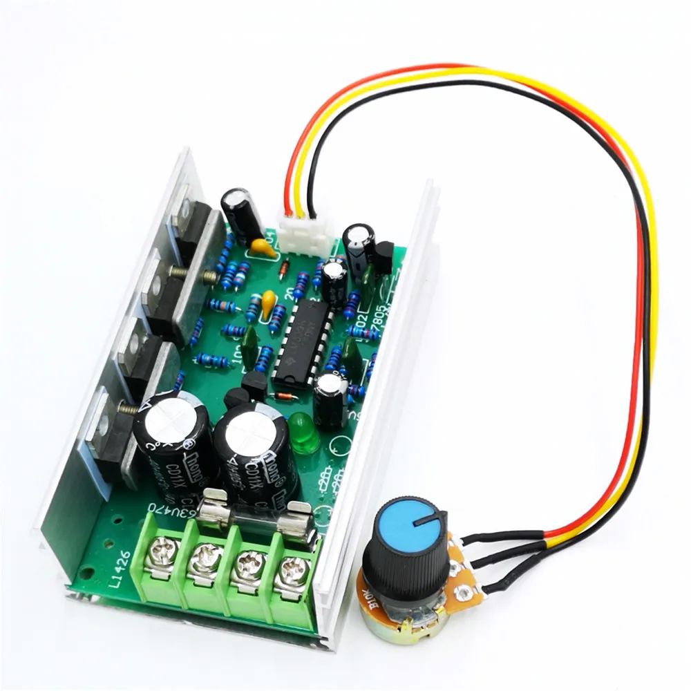 

PWM DC motor speed controller Drive Soft start Current limiting protection Undervoltage protection 12V24V36V48
