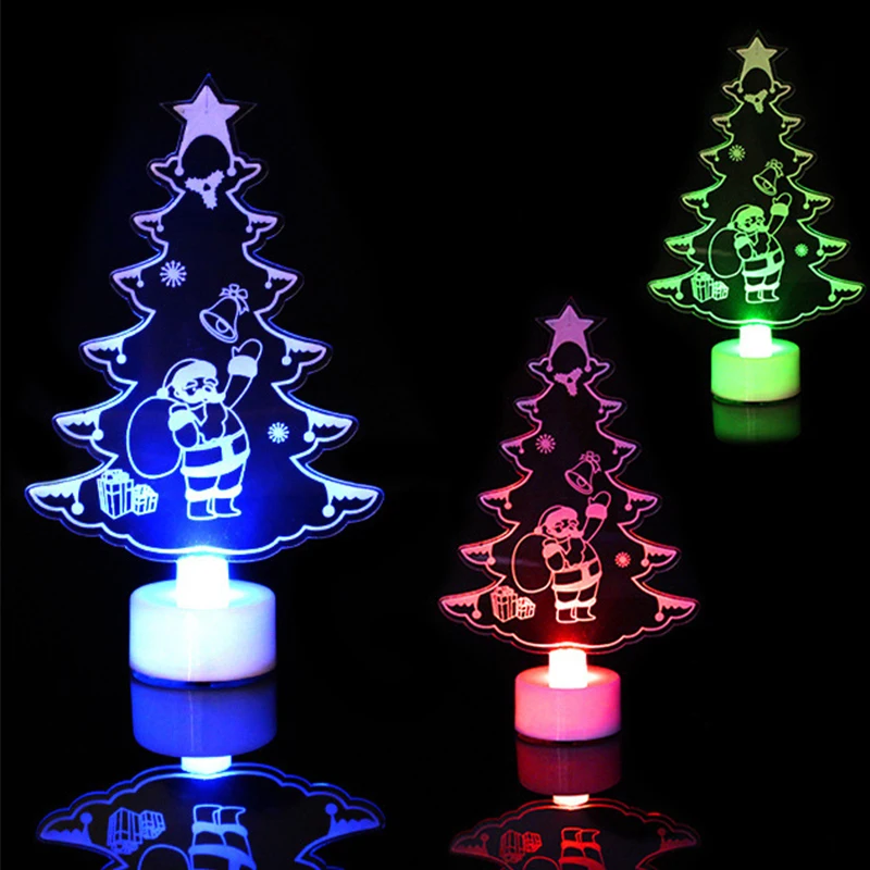 

Xmas Tree LED Night Light Exquisite Christmas LED Light Color Changing Home Night Light