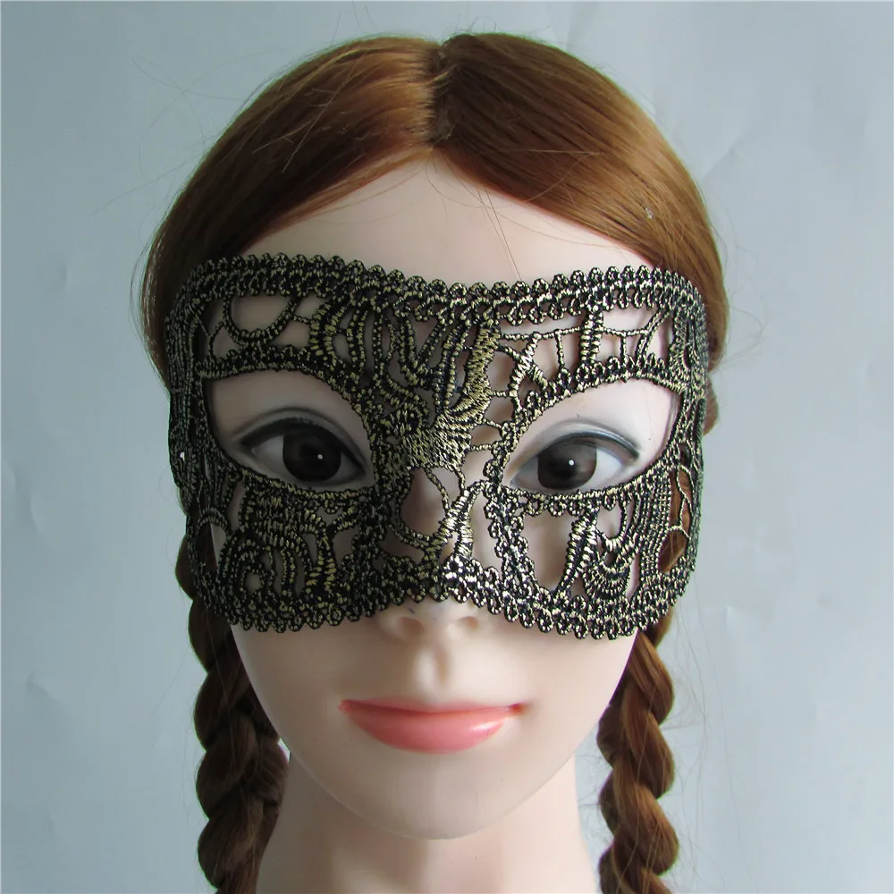 

hot sell golden Sexy Lady Lace Mask Eye Mask for Masquerade Party Fancy Dress Costume Hallowmas mask M181