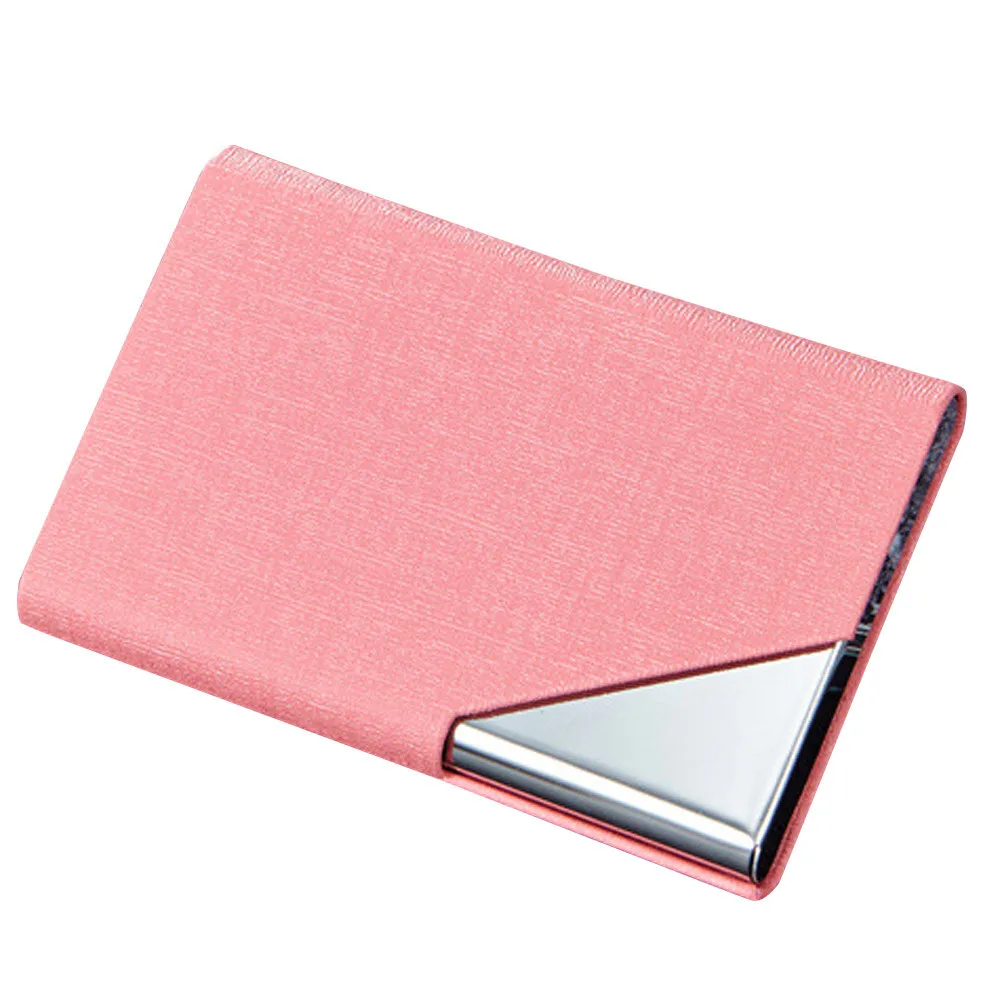 Спальное место#501 карман из нержавеющей стали металлический бизнес-держатель для карт чехол ID кредитный кошелек сплошной уникальный дизайн Горячая - Цвет: Pink