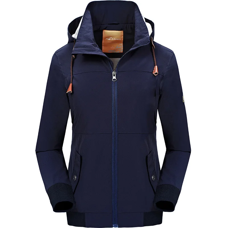 Fashion Womens Water Resistant Windbreaker Breathable Coat Casual