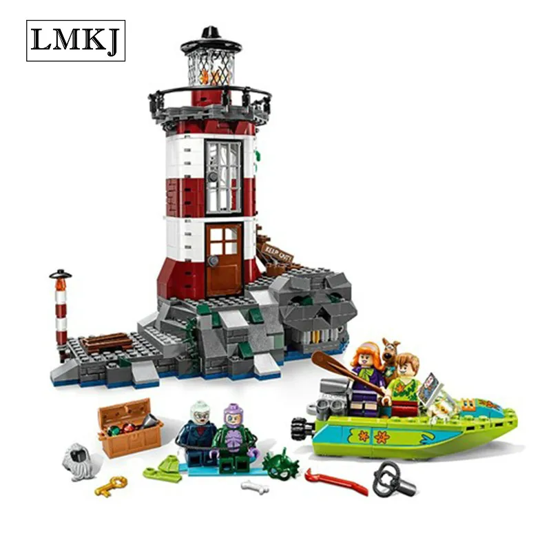 

BELA 10431 Scooby Doo Haunted Lighthouse Building Block Bricks Educational Toys Compatible with Legoingly75903 for Children