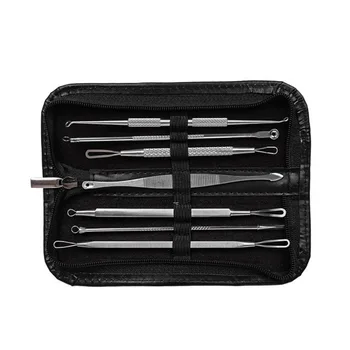 

Spot Cleaner 7 Pcs/Set Stainless Steel Blackhead Remover Tool Acne Comedone Pimple Blemish Extractor With Storage Bag