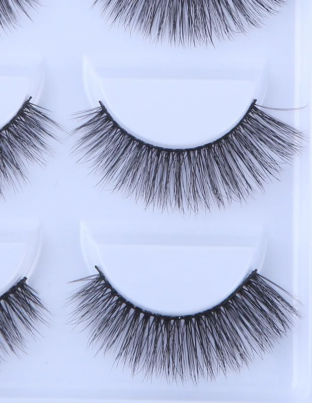 5 Pairs Mink Eyelashes New 3D Mink Lashes Thick HandMade Full Strip Fake Lashes Make up Eye lashe False Eyelashes Makeup