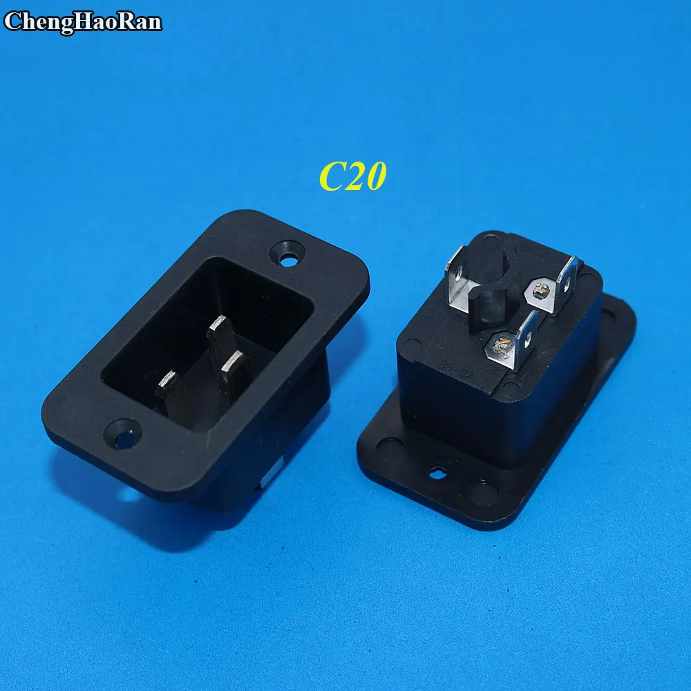 ChengHaoRan AC 250V 16A IEC 320 C19 C20 Панельное крепление разъем|socket connector|socket iecsocket p |