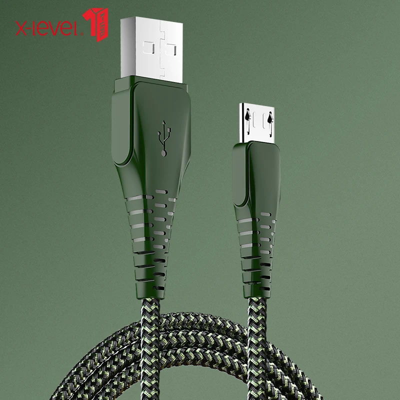 X-مستوى 5V2A المصغّر usb كابل النايلون مضفر سريع شحن كابل بيانات لسامسونج هواوي HTC شاحن هاتف محمول يعمل بنظام تشغيل أندرويد كابل سلك Microusb X-مستوى 5V2A المصغّر usb كابل النايلون مضفر سريع شحن كابل بيانات لسامسونج هواوي HTC شاحن هاتف محمول يعمل بنظام تشغيل أندرويد كابل سلك Microusb