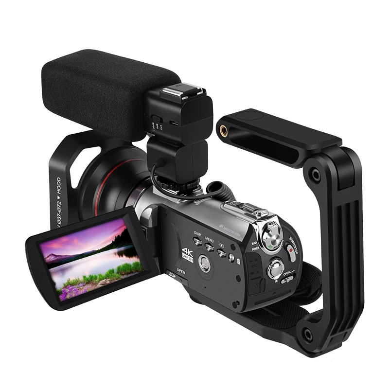 ORDRO AZ50 Real 4K 30FPS видеокамера H.265 видео формат Поддержка Wi Fi со стерео микрофоном