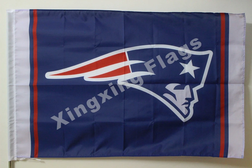 New England Patriots Column Flag 3ft X 5ft Polyester NFL1 New England Patriots Banner Flying ...