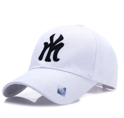 white Модная уличная кепка хлопок Регулируемая вышивка Snapback солнцезащитный козырек Велоспорт Туризм Рыбалка Головные уборы для мужчин и женщин Кепка s - Цвет: white