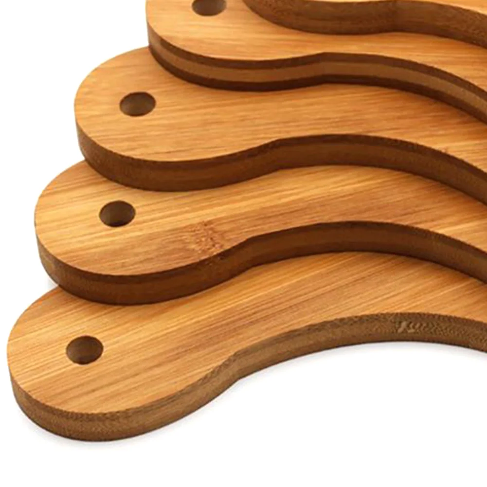 Baking Wooden Round Bakeware Tray Bread With Handle Steak Platter Pan Cake Cutting Pizza Board