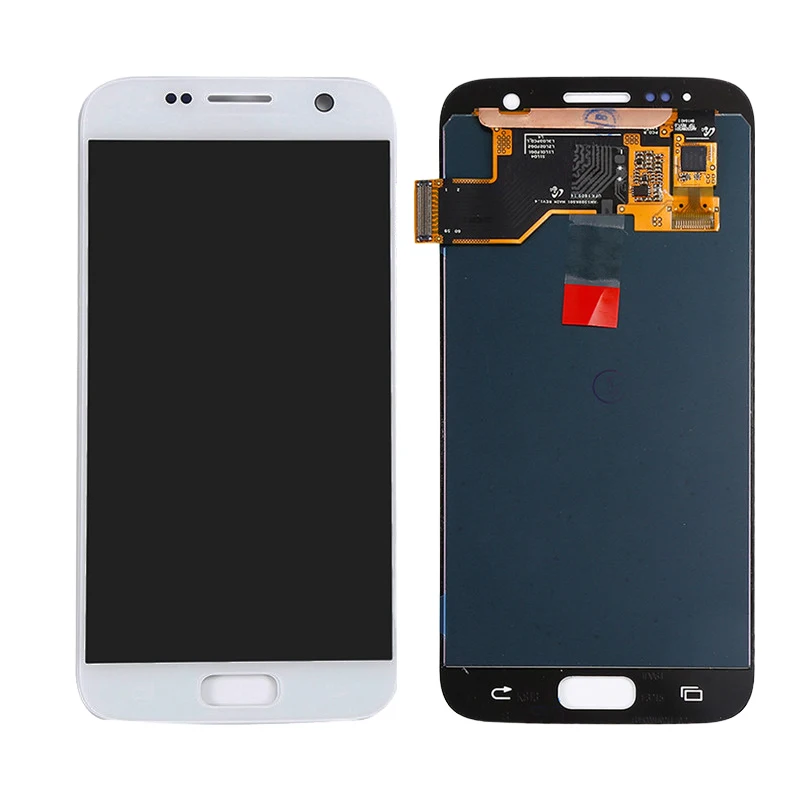 Ceny Oryginalny AMOLED do Samsung Galaxy S7 wyświetlacz LCD zmontowany z ekranem dotykowym Digitizer SM G930 G930F G930FD G930S G930L