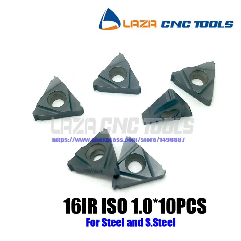 16IR ISO1.0 Pitch Carbide Threading Inserts, Internal Thread Blade