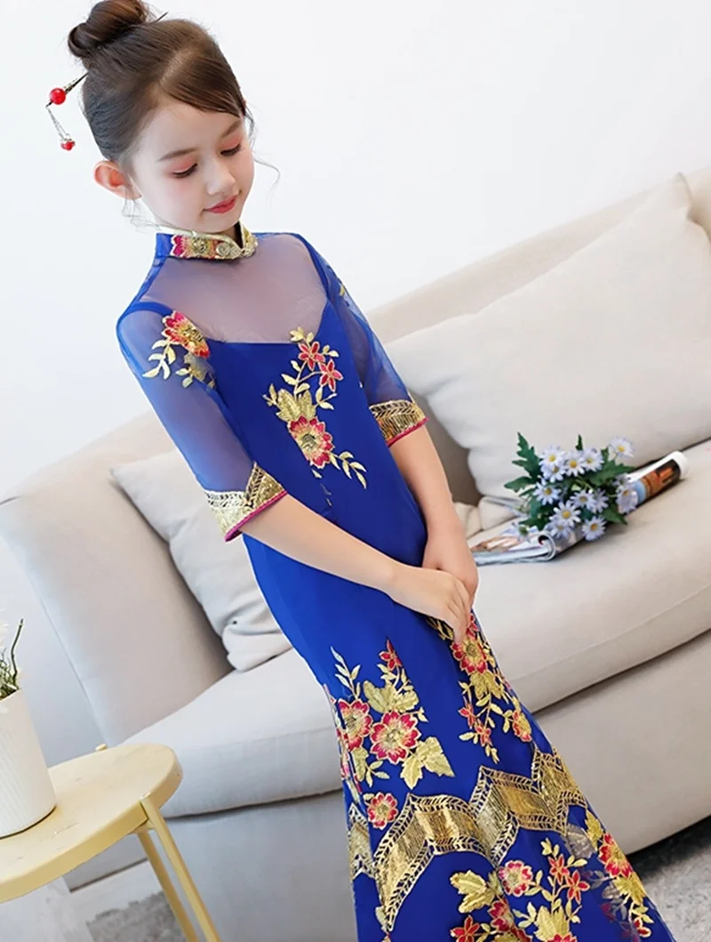 chinese flower girl dresses
