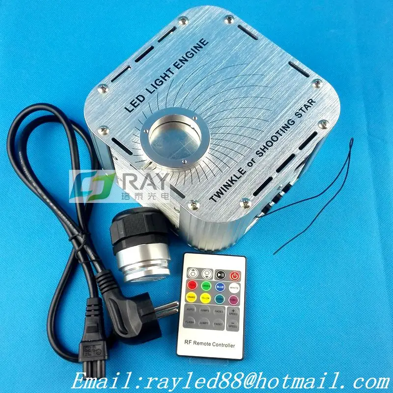 

New! 27w,single white shooting or twinkle star,20key RF remote,led plastic optic fiber engine/machine