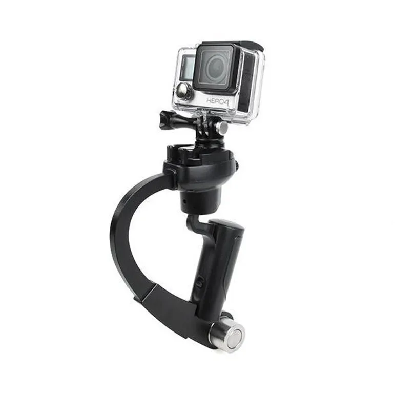 Мини Ручной Стабилизатор камеры видео Steadicam Gimbal подходит для GoPro Hero 7 6 5 SJcam SJ4000 Xiaomi Yi Экшн-камера