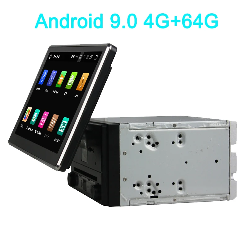 

10.1" IPS Rotative Screen Octa Core 4G Android 9.0 4GB RAM 64GB ROM RDS 2Din Universal Car DVD Player Radio Stereo GPS NAVI