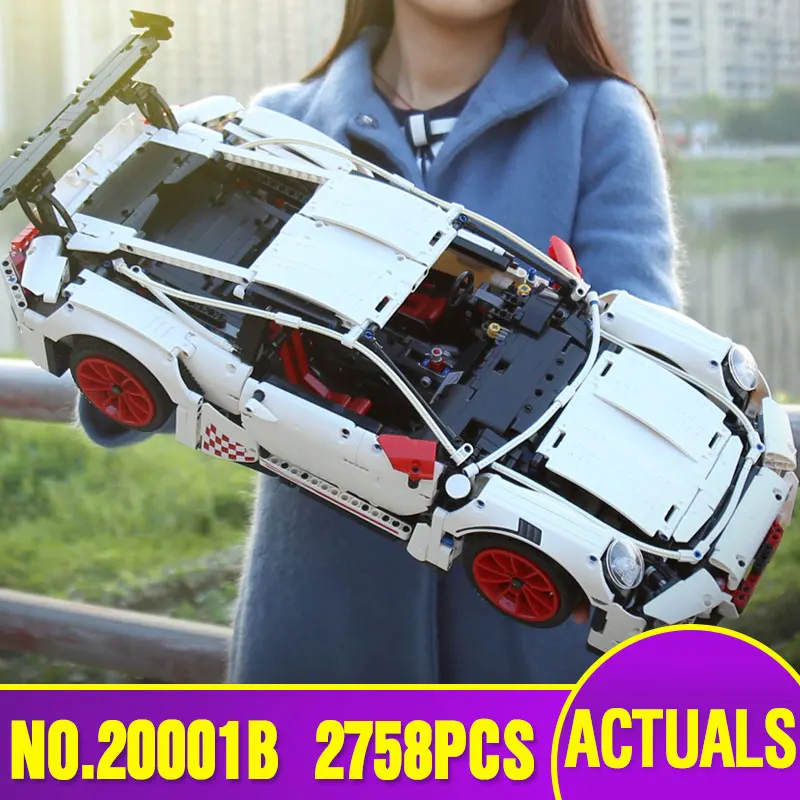 

DHL shipping technic series Race Car Model Building Kits Blocks Bricks Compatible legoing 42056 For boy children birthday Gift