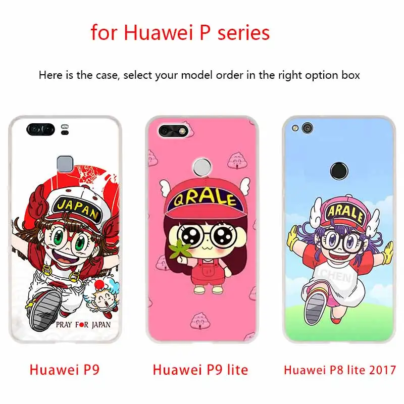Arale аниме Kawaii чехол для телефона Huawei P40 P9 P10 P20 P30 Lite чехлы Pro P Smart 2019 мягкий