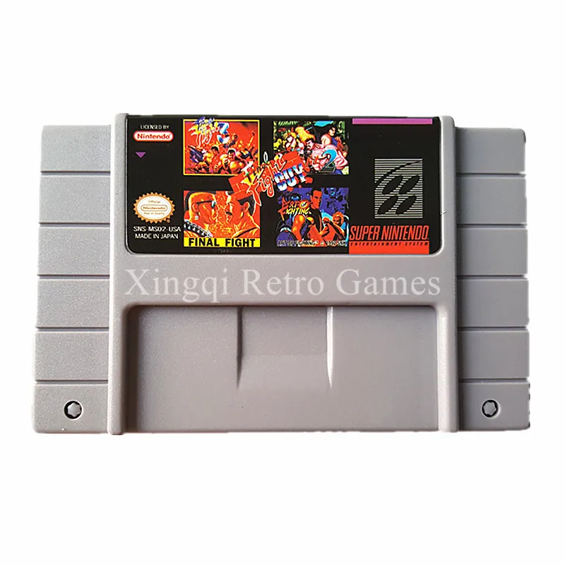 Super Nintendo SFC SNES MS02 5 in 1 Video Game Cartridge Console Card US Version English