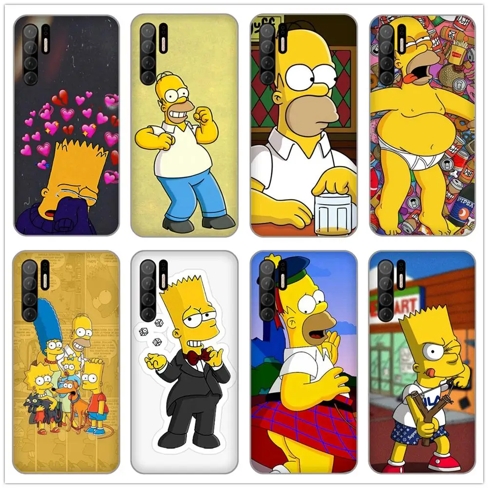 

The Simpsons Cartoons Anime Comic Soft TPU Silicone Case Cover for Huawei P10 Plus P20 P30 Pro P7 P8 Lite 2015 Honor 9 V10