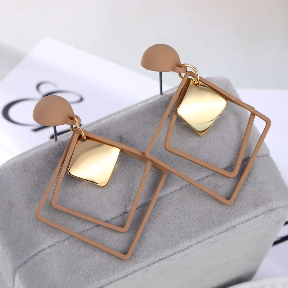 IPARAM Geometric Drop Earrings for Women Vintage Alloy Earrings Party Jewelry drop earrings geometric earrings