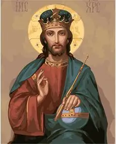 

cioioil-T218 Icon of Christ the Savior Set for coloring by numbers on canvas with acrylic paints for living room wall decor