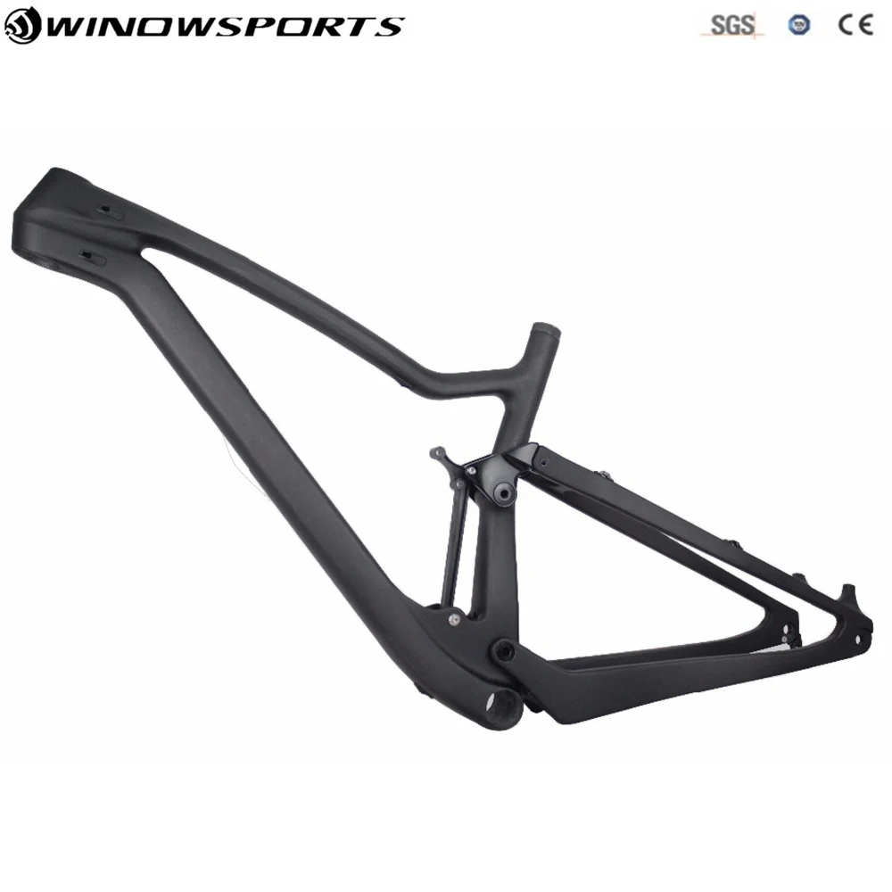 Best 2018 full suspension 27.5er Boost Carbon Mtb Frame XC 148x12mm Enduro bikes Carbon mountain frame Mtb frame 27.5er with XDB 7