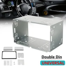6.2 “Car Stereo Fascia Dash Pannello Struttura In Metallo 2 Din Trim Staffa di Montaggio Kit di Installazione Radio LETTORE DVD Per VW jetta Chico Golf
