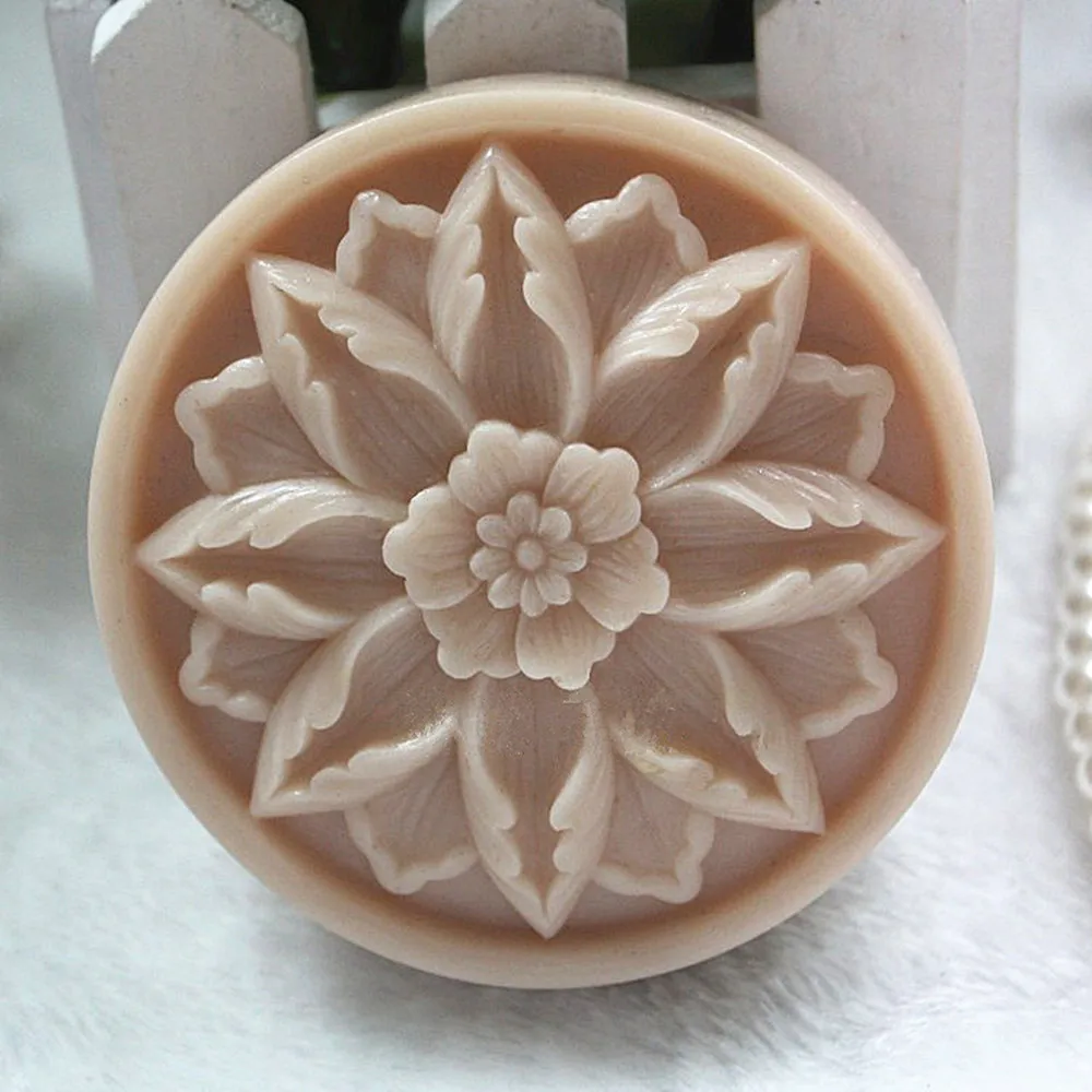 Grainrain Flower Mould Craft Art Bakeware Silicone Handmade Soap DIY