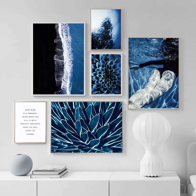 Blue-Sea-Plant-Fish-Landscape-Art-Canvas-Painting-Seascape-Nordic-Poster-Modular-Wall-Pictures-for-Living