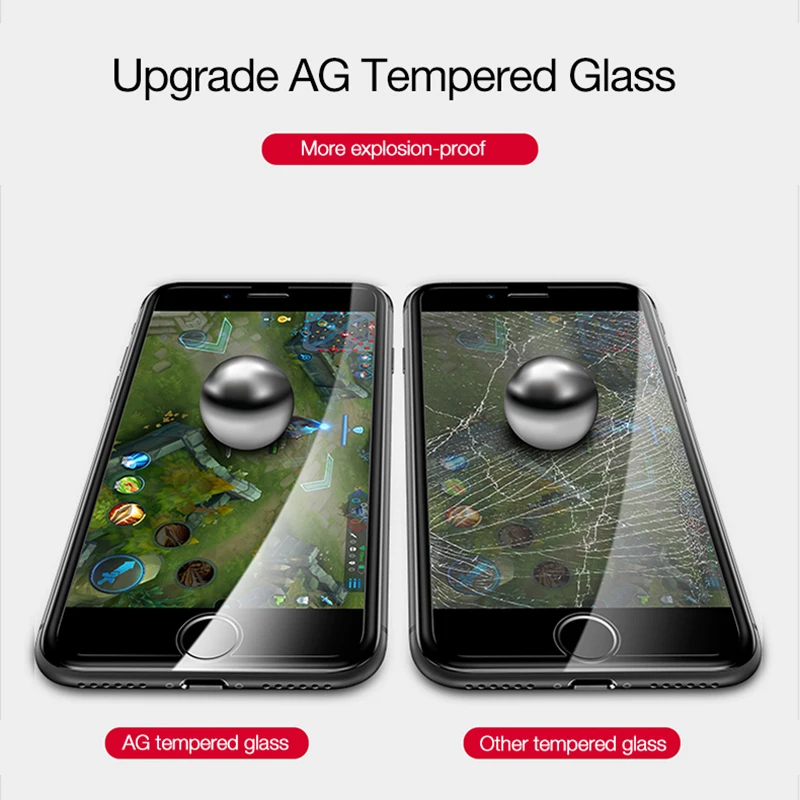  CAFELE Gehärtetem Glas Für iphone 6 6s 7 8 plus 3D rand vollen abdeckung Screen Protector Für iphon
