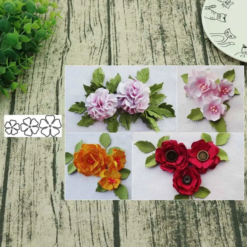 

Flower Metal Cutting Dies DIY Scrapbooking Embossing Paper Cards Photo Decor