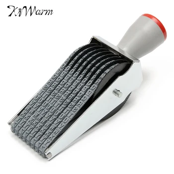 

KiWarm Brand New 8 Digit Alphabet English Letter Number Rolling Rubber Stamp Emboss DIY Scrapbooking Roller School Home Decor