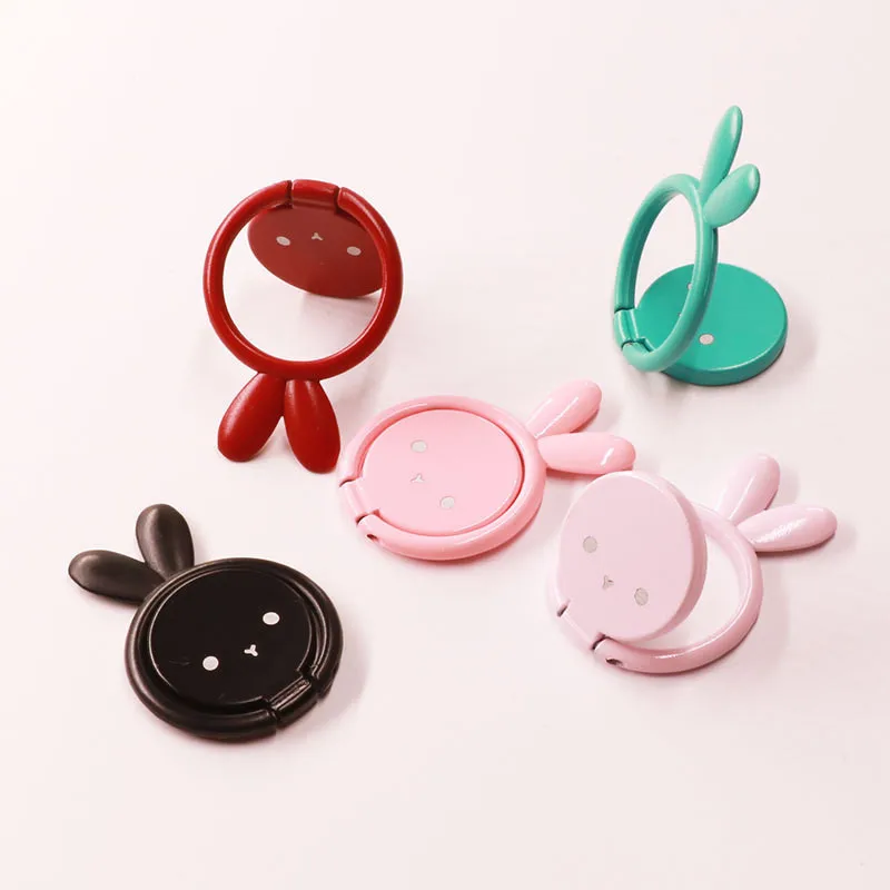 

Universal Metal Rabbit Finger Ring Holder 360 Rotate Phone Ring Mobile Phone Holder Phone Stand for Xiaomi Mi8 Lite Redmi Note 7