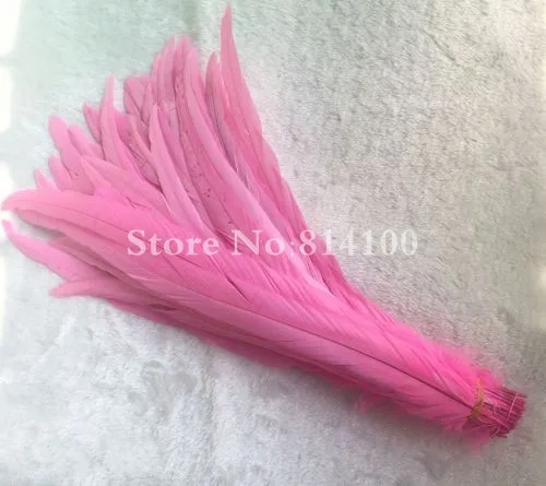 35-40 см хвостовые перья птиц перо для рукоделия одежда ювелирные изделия Аксессуары свадебные принадлежности представление необходимо - Цвет: pink