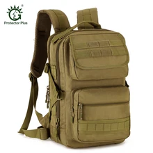 Protector Plus Tácticas de Camuflaje Recorrido Al Aire Libre Equitación Montañismo Mochila Bolsa de Ordenador Portátil A Prueba de agua para Los Hombres Del Ejército Mochila