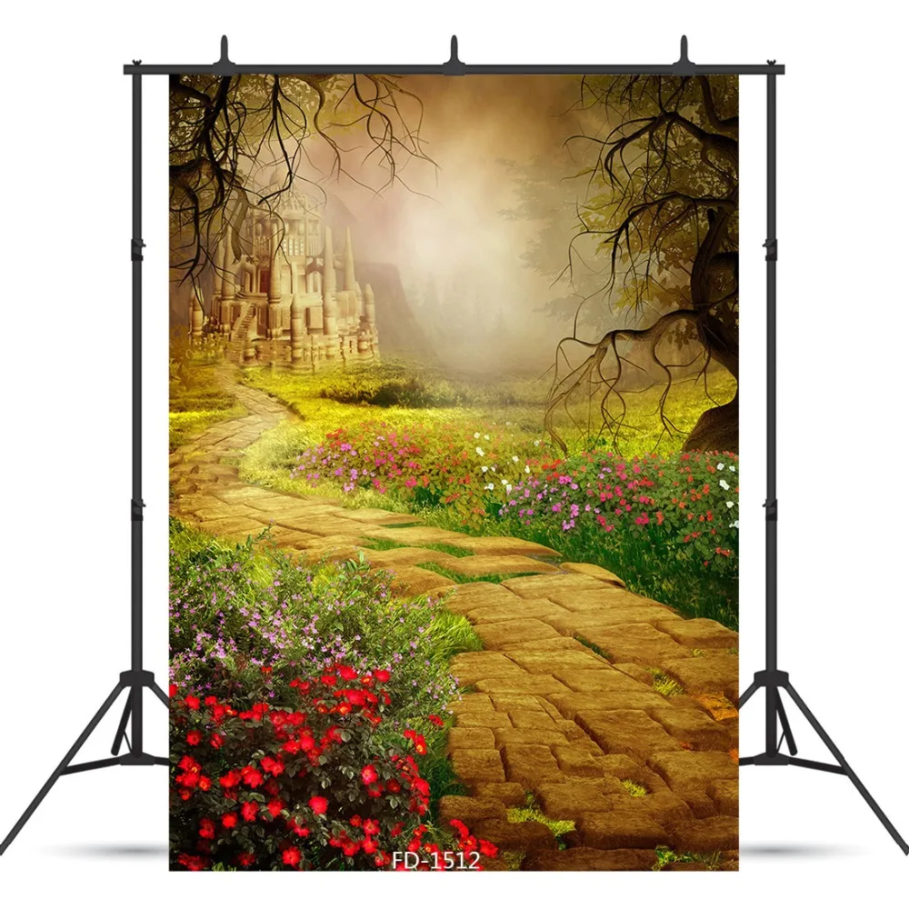 Vintage Castle Walkway Photographic Background For Photo Booth Children Kids Baby Vinyl Cloth Printed Backdrop Photocall | Электроника